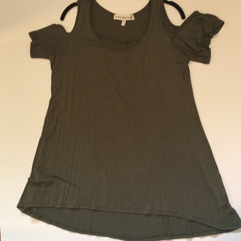 Cold Shoulder Tunic Top